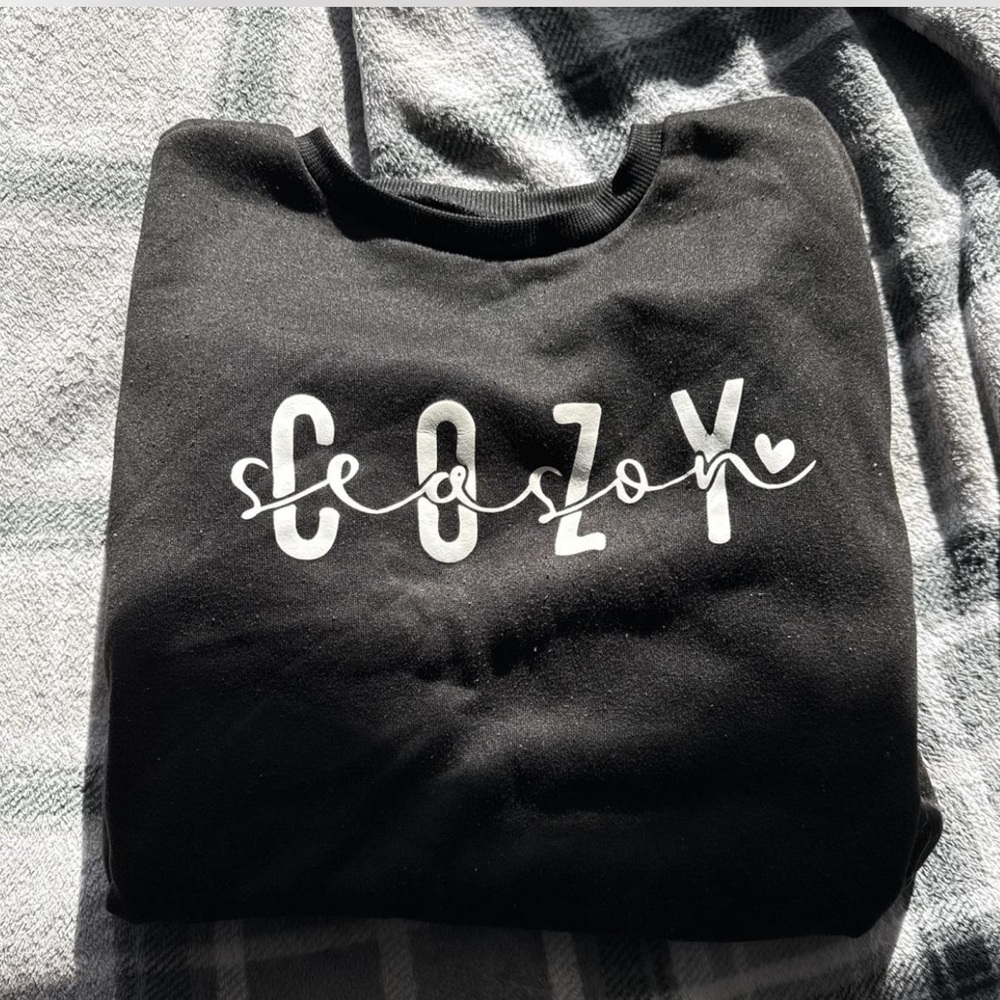 SHEIN Black Cozy Season Sweater